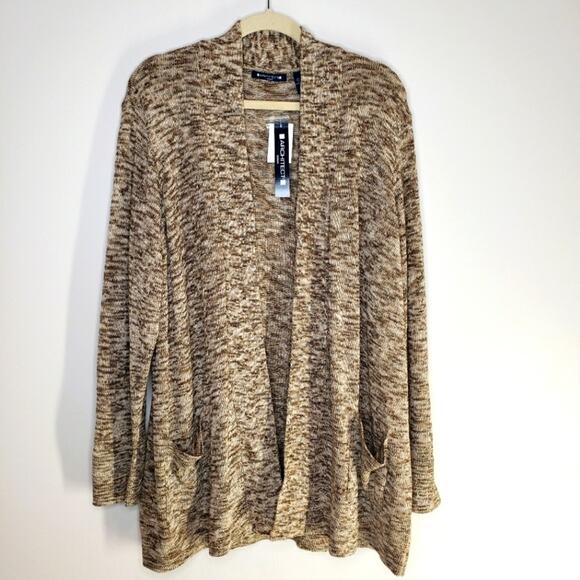 Architect Open Front Knitted Cardigan Women 3X NEW - Picture 1 of 7